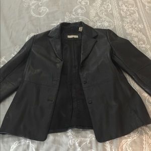 Amanda Smith Petite Leather Jacket